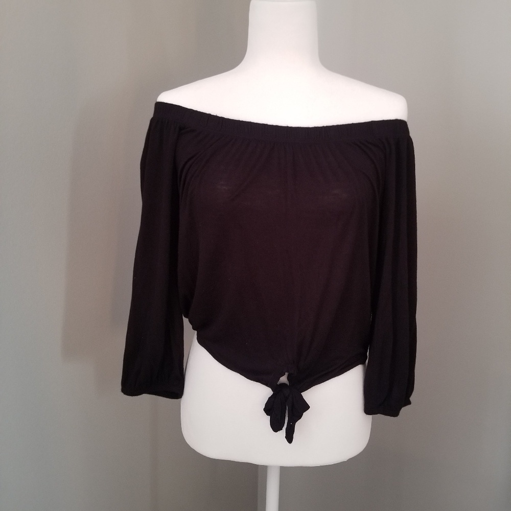 Black Off-the-Shoulder Top